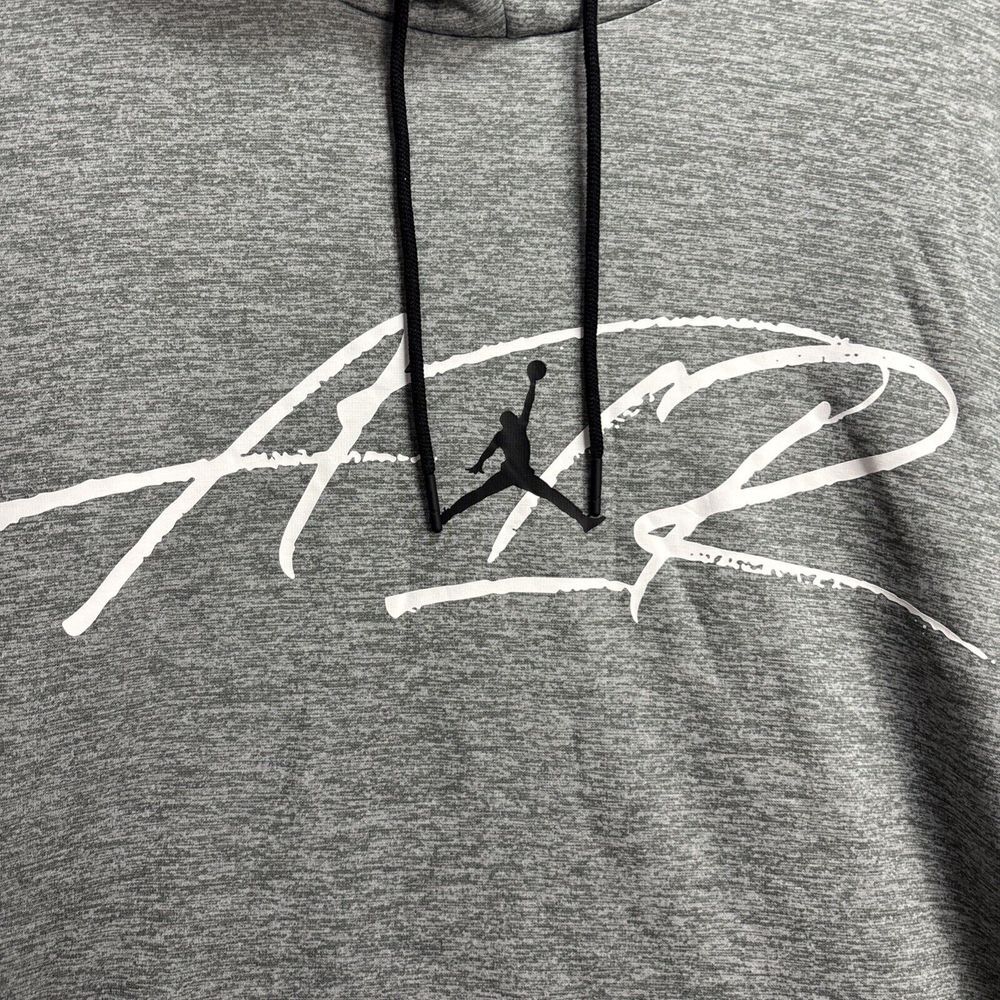 Vintage Jordan Dri-fit Hoodie Men's  Sweatshirt High Neck Jumpman Flight Air 3XL - Picture 2 of 9